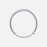 Wunsch Kristall Armband BALANCE BLUE – Elegantes Kristallarmband mit beruhigendem blauen Stein auf weißem Hintergrund.