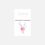 Detailansicht des Steinbock Sternzeichen Armbands – Hochwertige Handarbeit mit Kristallen.