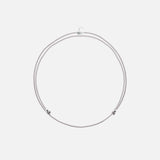 Wunsch Kristall Armband mit Silberperlen auf weißem Hintergrund – eleganter und stilvoller Armschmuck für Damen