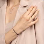 WunschKristall Perlen black Armband