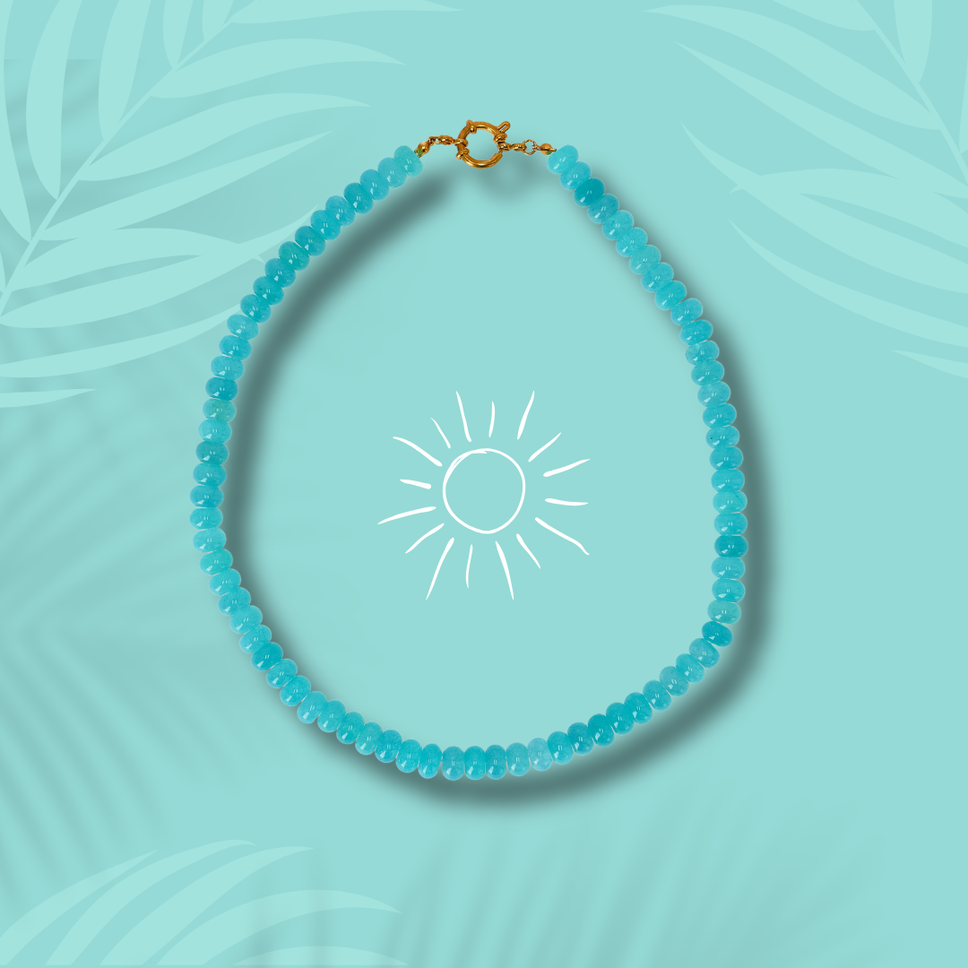 Farbige Perlenkette | Elegante Schmuckkette