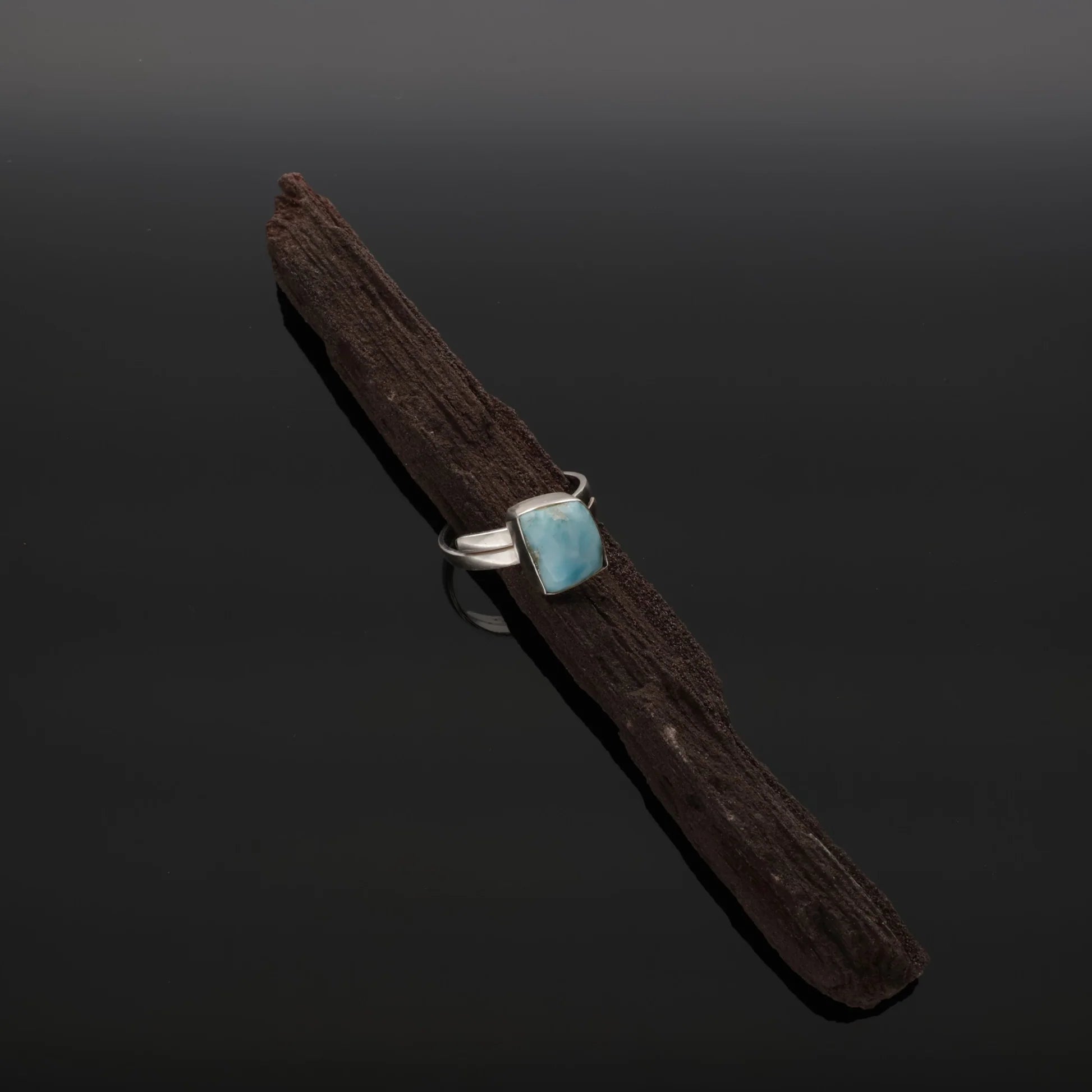 Handgefertigte Larimar Ringe aus 925 Sterling Silber | Unikat aus der Dominikanischen Republik