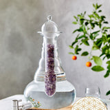 Karaffe Beauty 5l Platin - Blume des Lebens - mundgeblasen
