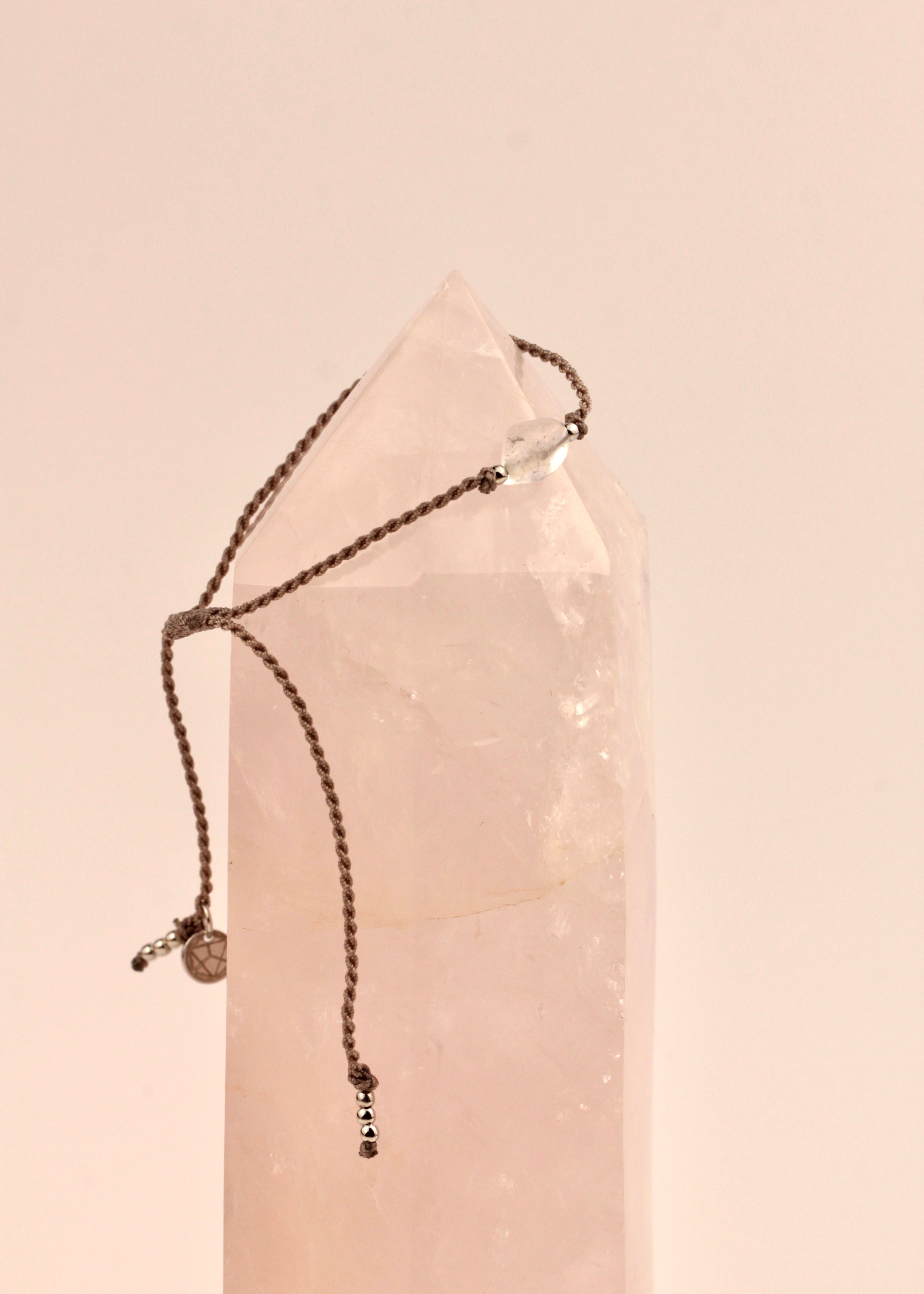 Wish crystal bracelet "MY GOALS" silver