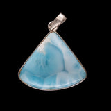 Handgefertigte Larimar Anhänger aus 925 Sterling Silber| Unikat aus der Dominikanischen Republik