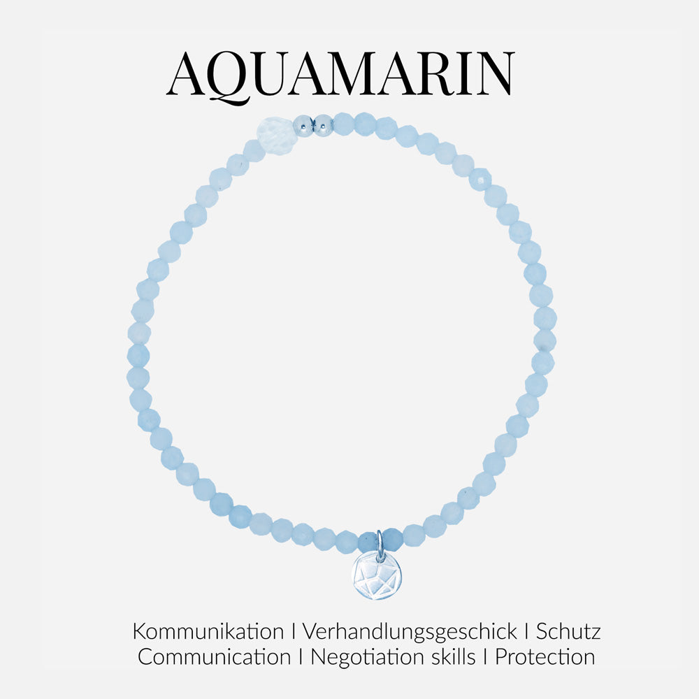 Aquamarin Kristallarmband – stilvolles Accessoire für jeden Look.