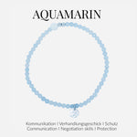 Aquamarin Kristallarmband – stilvolles Accessoire für jeden Look.