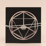 Wunsch Kristall Armband mit Silberperlen