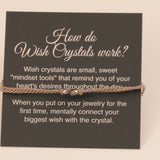 Wunsch Kristall Armband mit Silberperlen