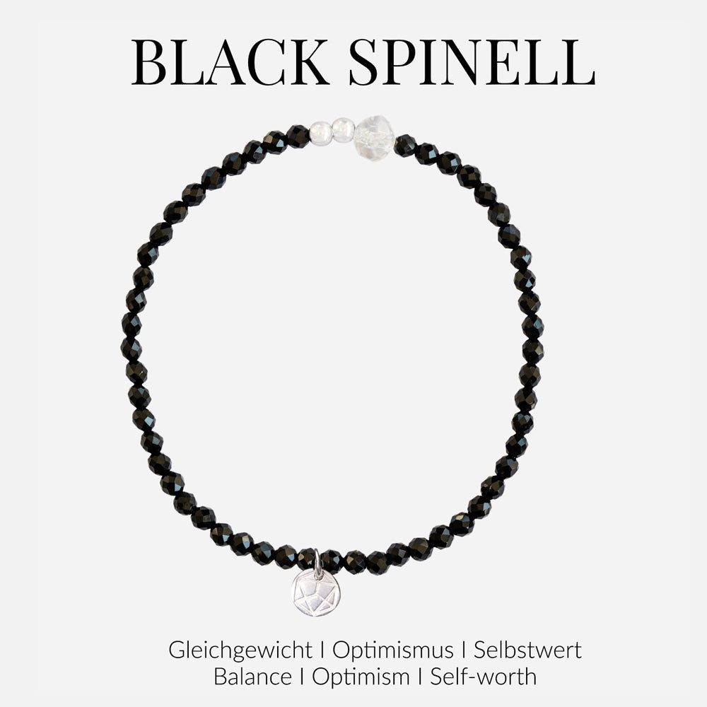 BlackSpinell Kristallarmband – stilvolles Accessoire für jeden Look.