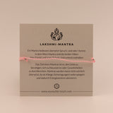 Mantra Yoga Pulsera - prosperidad - con Cristal de Cuarzo Rosa