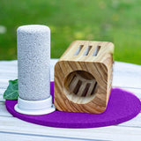 Olivenholz Diffusor mit Bimsstein-Verdufter eckig