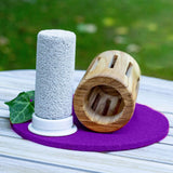 Olivenholz Diffusor mit Bimsstein-Verdufter rund