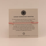 Pulsera Mantra Yoga - BLISSFULNESS - con Cristal de Rodonita
