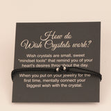 Wunsch Kristall Armband mit Silberperlen