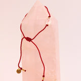 Wunsch Kristall Armband "MY GOALS" gold