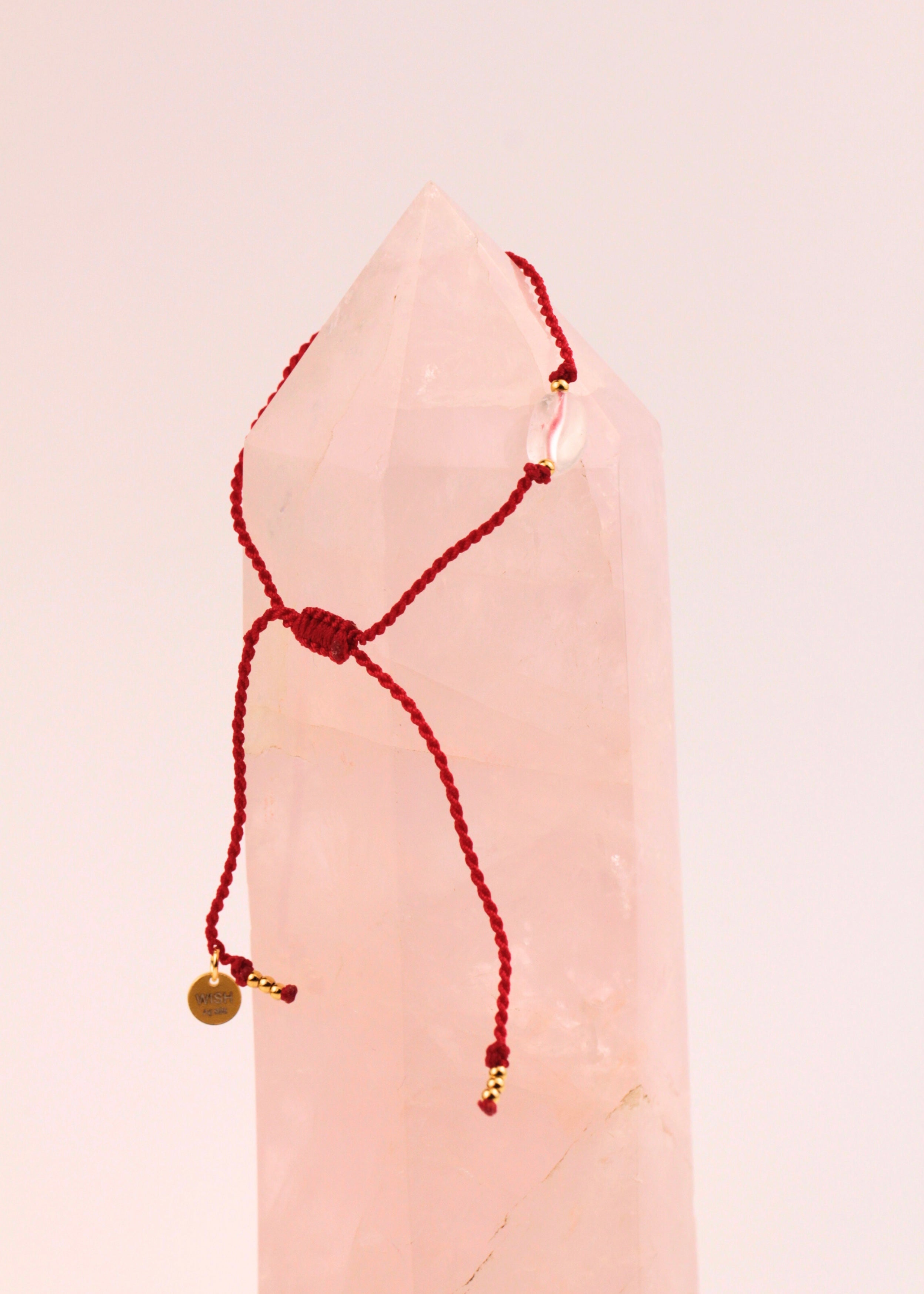 Wish crystal bracelet "MY GOALS" gold