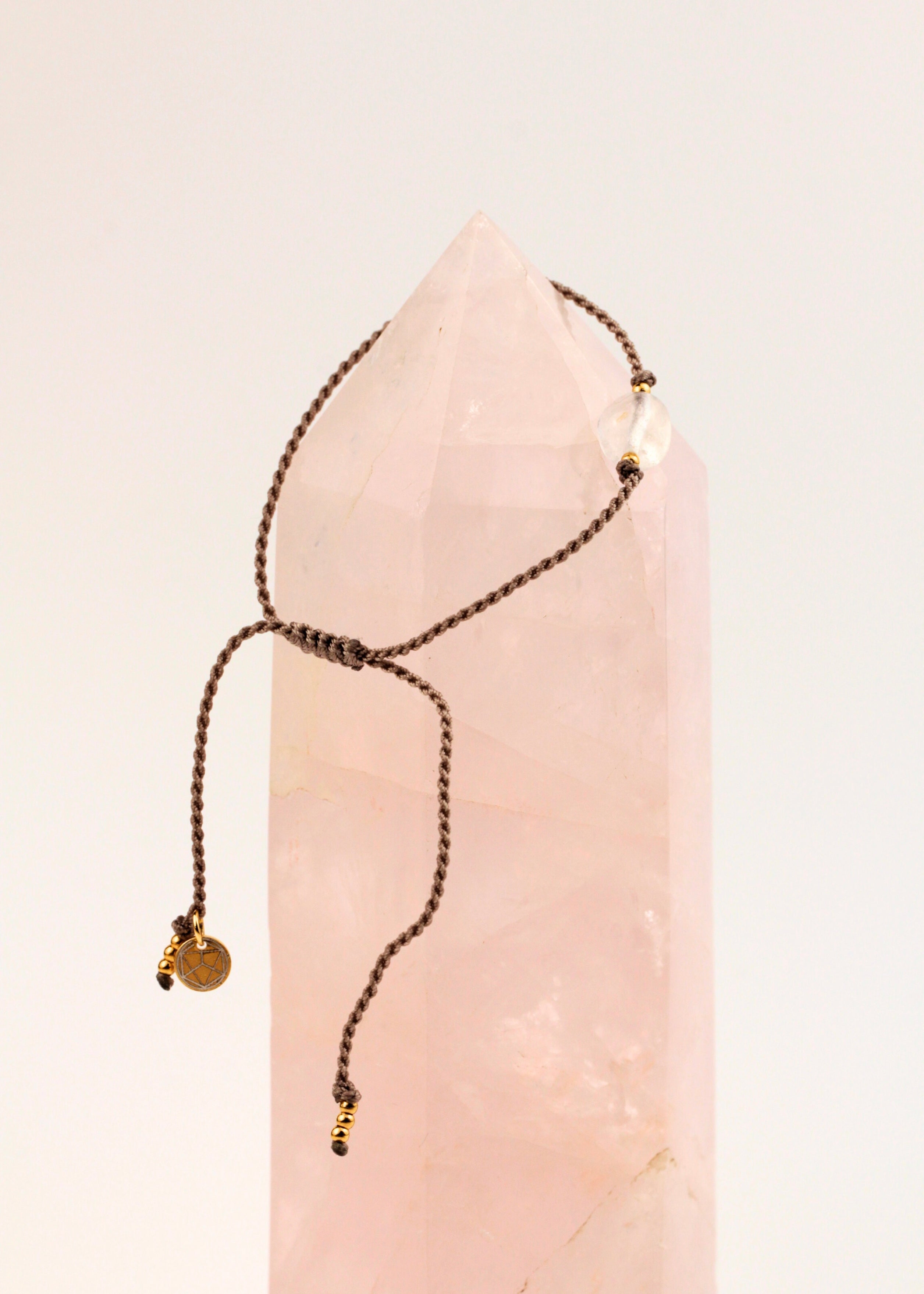 Wish crystal bracelet "MY GOALS" gold