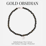 GoldObsidian Kristallarmband – stilvolles Accessoire für jeden Look.