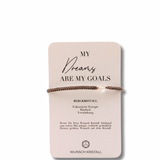 Wish crystal bracelet "DREAM LIFE" gold