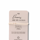 Wish crystal bracelet "DREAM LIFE" gold