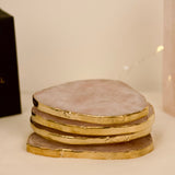 Rosenquarz Untersetzer 4er Set