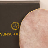 Rosenquarz Untersetzer 4er Set