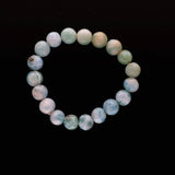 Larimar Perlenarmband groß | Elastisches Edelsteinarmband Unikat aus der Dominikanischen Republik