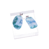 Larimar Anhänger mit Metallöse | Hochwertiger Edelstein für Ihre Lieblingskette | aus der Dominikanischen Republik