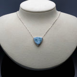 Handgefertigte Larimar Halskette aus 925 Sterling Silber | Unikat aus der Dominikanischen Republik