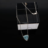 Handgefertigte Larimar Halskette aus 925 Sterling Silber | Unikat aus der Dominikanischen Republik