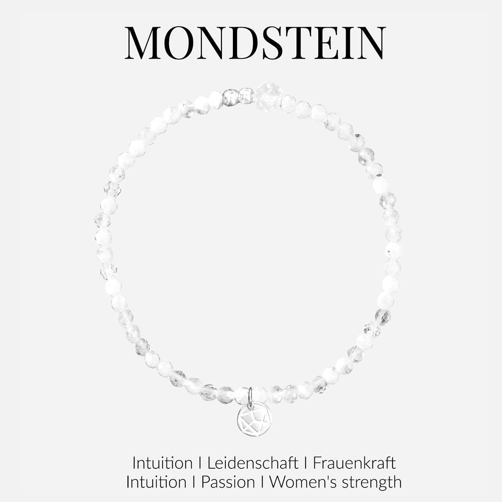 Mondstein Kristallarmband – stilvolles Accessoire für jeden Look.