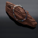 Schwarzes Opal Armband aus natürlichem Edelstein | Unikat