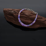 Lila Opal Armband aus natürlichem Edelstein | Unikat