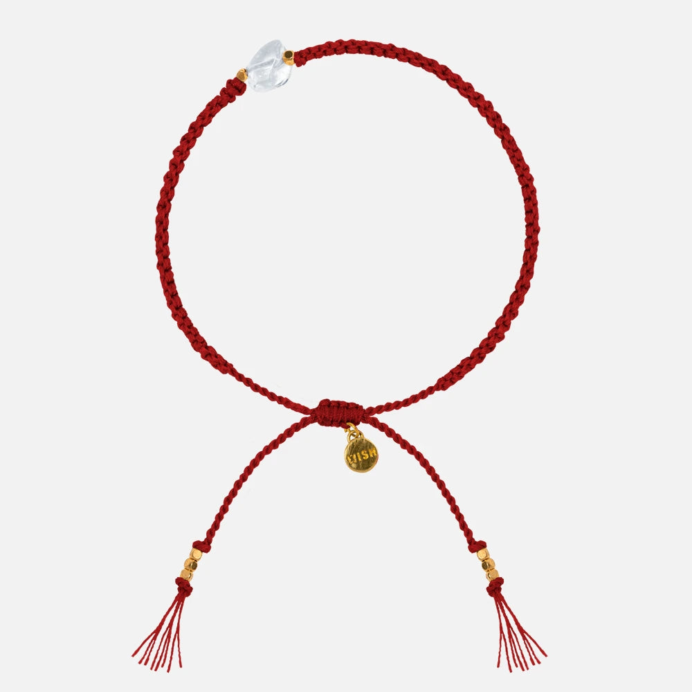 Wunsch Kristall Armband "DREAM LIFE" gold