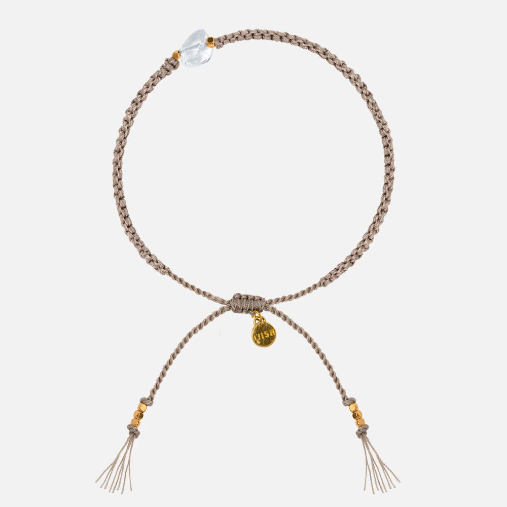 Wunsch Kristall Armband "DREAM LIFE" gold