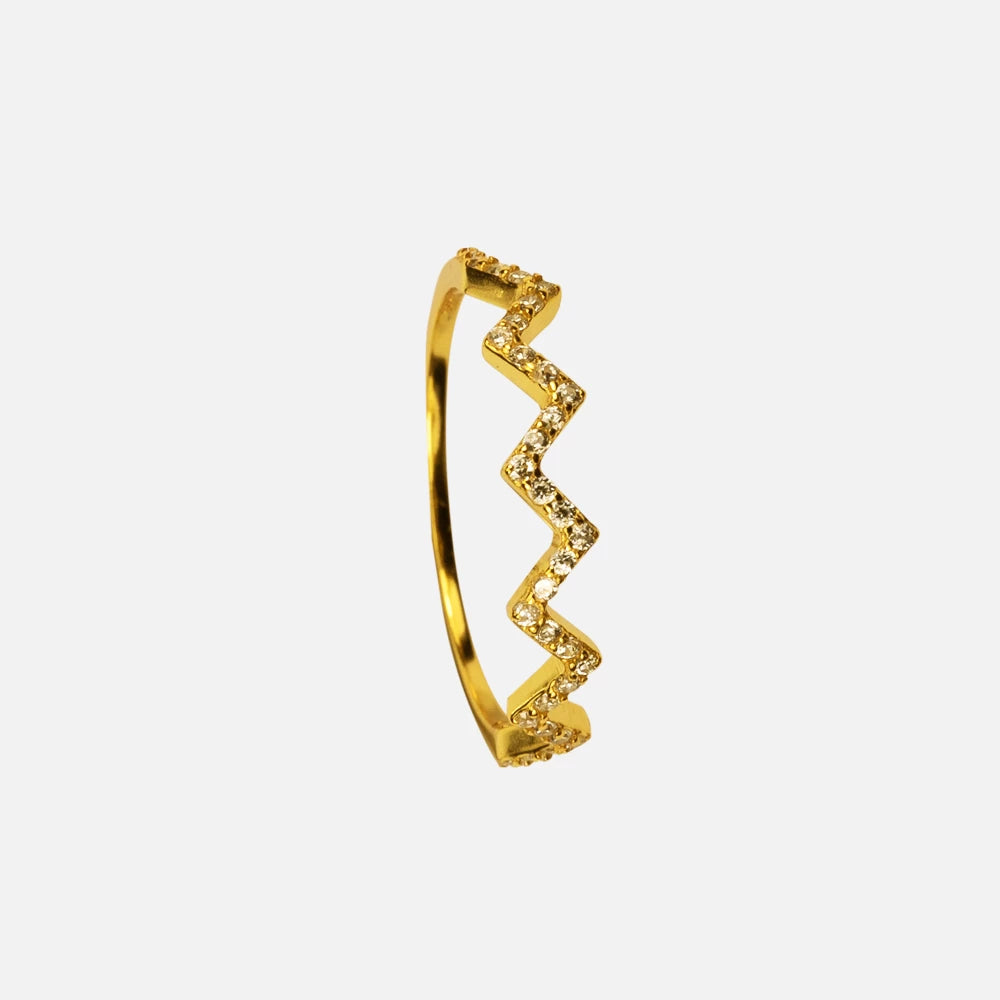 Minimalistischer Highs&Lows RING in Gold – Eleganter Schmuck für Damen und Herren