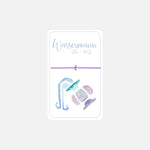 Wassermann Sternzeichen Armband aus hochwertigen Kristallen auf weißem Hintergrund