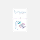 Wassermann Sternzeichen Armband aus hochwertigen Kristallen auf weißem Hintergrund